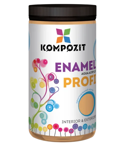 Емаль акрилова колір бежевий глянцевий 0.7л PROFI