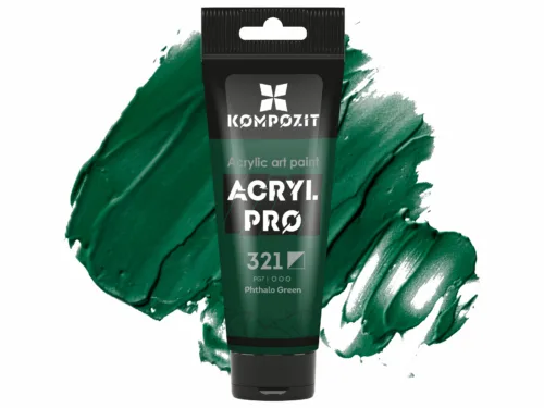 Фарба художня 321 зелений ФЦ Acryl PRO ART Kompozit 75 мл