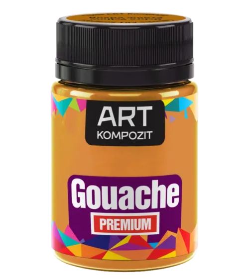 Гуаш художня вохра жовта PREMIUM "ART Kompozit", 60 мл