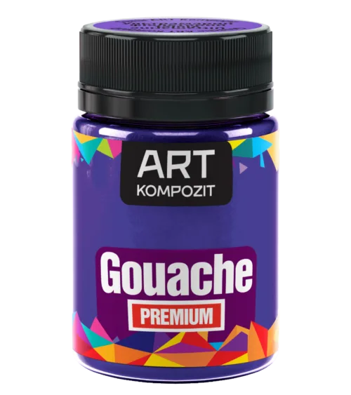 Гуаш художня ультрамарин фіолетовий PREMIUM "ART Kompozit" 60 мл