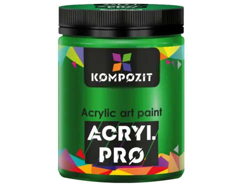 Фарба художня 339 зелений світлий Acryl PRO ART Kompozit 430 мл