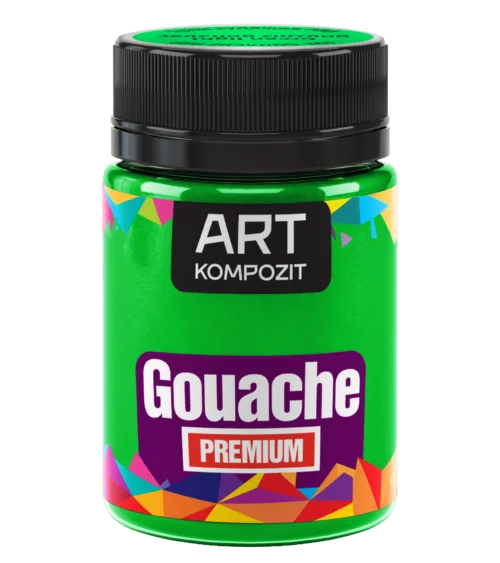 Гуаш художня колір зелений світлий PREMIUM "ART Kompozit" 60 мл