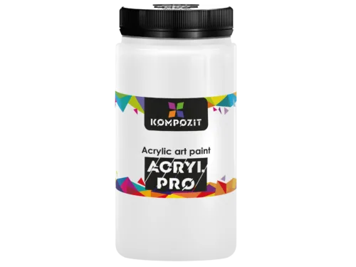 Фарба художня Acryl PRO ART Kompozit 1 л / 018 білила титанові