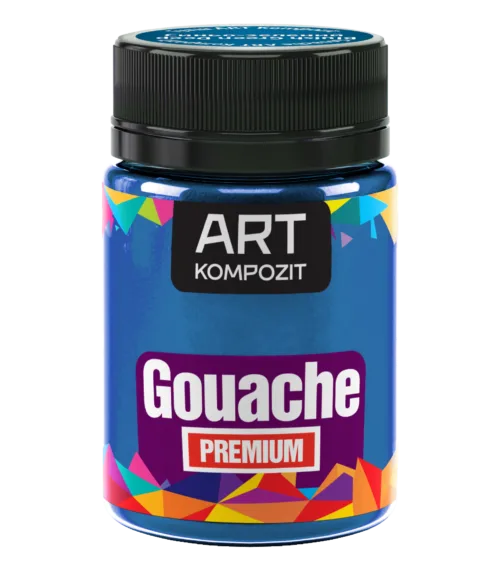Гуаш художня синьо-зелений колір PREMIUM "ART Kompozit" 60 мл