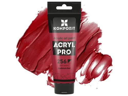 Фарба художня акрилова 256 кадмій червоний Acryl PRO ART Kompozit 75 мл
