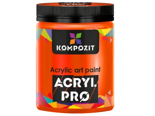 Фарба художня Серія "553 Флуоресцентна помаранчева" Acryl PRO ART Kompozit 430 мл