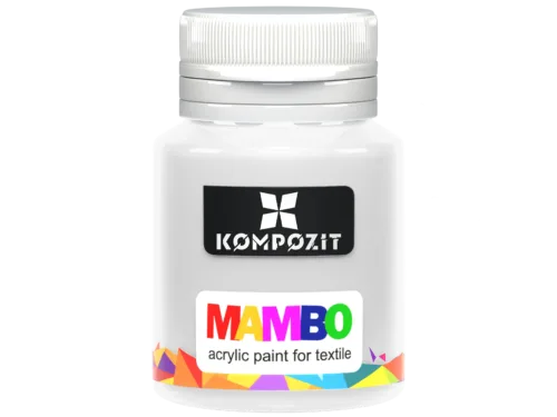 Фарба по тканині біла №001 МАМВО ART Kompozit 20 мл