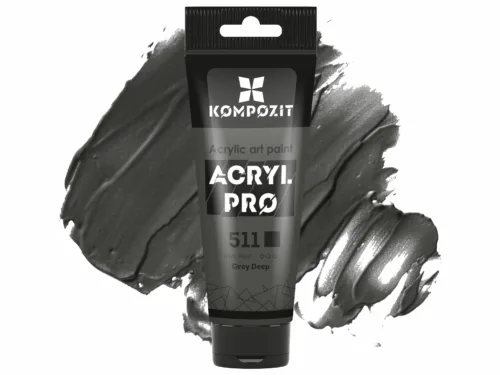 Фарба художня акрилова 511 сіра темна Acryl PRO ART Kompozit 75 мл