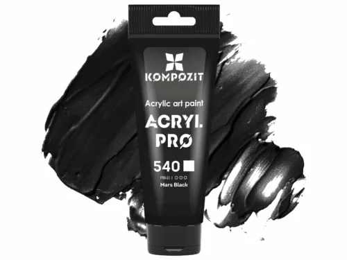 Фарба художня акрилова 540 марс чорний Acryl PRO ART Kompozit 75 мл