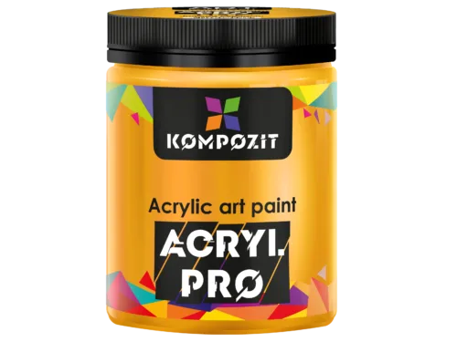 Фарба художня №113 жовтий середній Acryl PRO ART Kompozit 430 мл