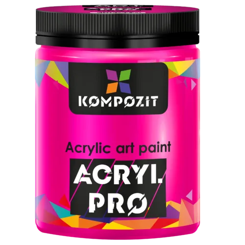 Фарба художня "554 Флуоресцентна рожева" Acryl PRO ART Kompozit 430 мл