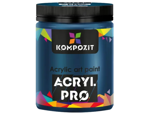 Фарба художня 409 синьо-зелений Acryl PRO ART Kompozit 430 мл