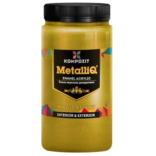 Емаль акрилова ЧЕРВОНЕ ЗОЛОТО 900г METALLIQ®