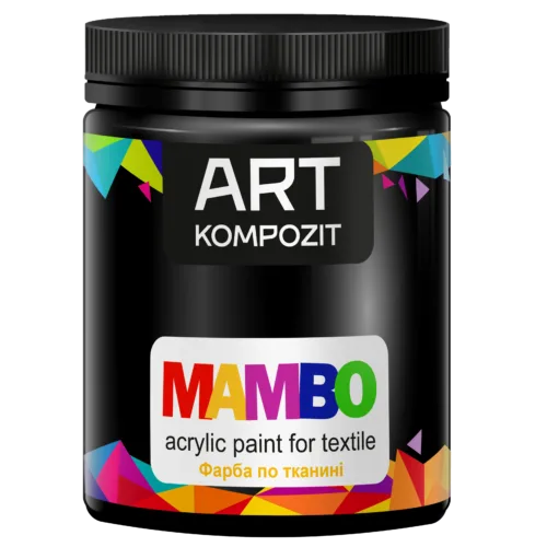 Фарба по тканині чорний №23 МАМВО ART Kompozit 450 мл