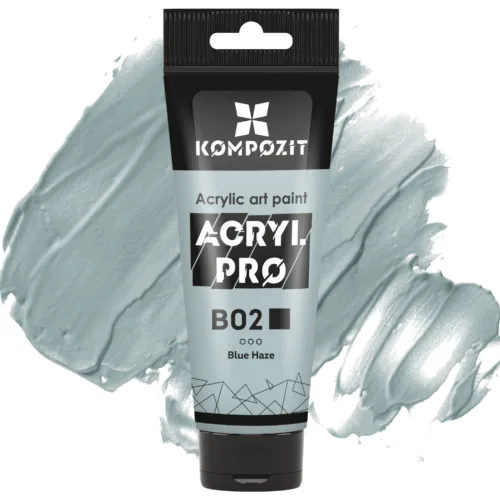 Фарба акрилова "Пастель"В02 блакитний серпанок  Acryl PRO ART Kompozit 75 мл