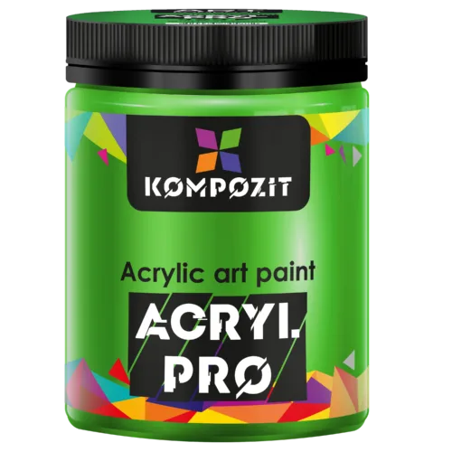 Фарба художня жовто-зелений №323 Acryl PRO ART Kompozit 430 мл