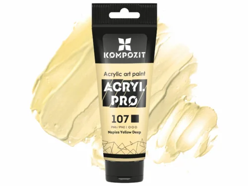Фарба художня 107 неаполітанський жовтий темний Acryl PRO ART Kompozit 75 мл