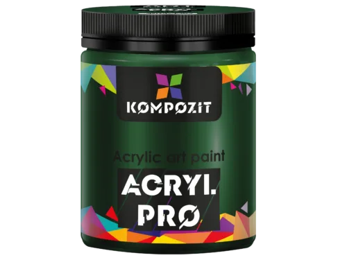 Фарба художня 358 зелений темний Acryl PRO ART Kompozit 430 мл