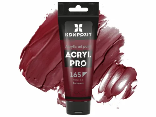 Фарба художня акрилова 165 бордо Acryl PRO ART Kompozit 75 мл