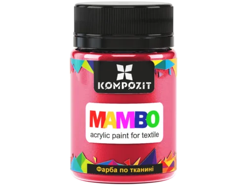 Фарба по тканині №25 хінакрідон рожевий МАМВО ART Kompozit 50 мл