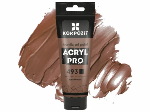 Фарба художня 493 умбра натуральна Acryl PRO ART Kompozit 75 мл