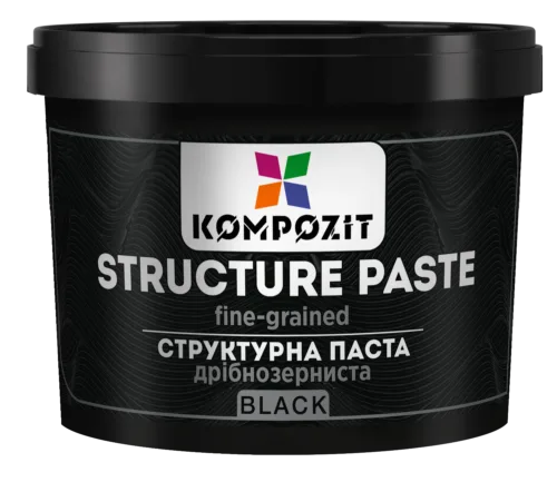 Паста структурна чорна ART Kompozit дрібнозерниста 1л