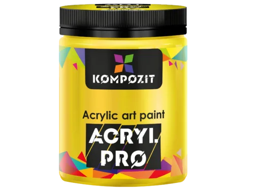 Фарба художня 112 жовтий лимонний Acryl PRO ART Kompozit 430 мл