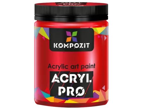 Фарба художня 258 червоний нафталовий Acryl PRO ART Kompozit 430 мл