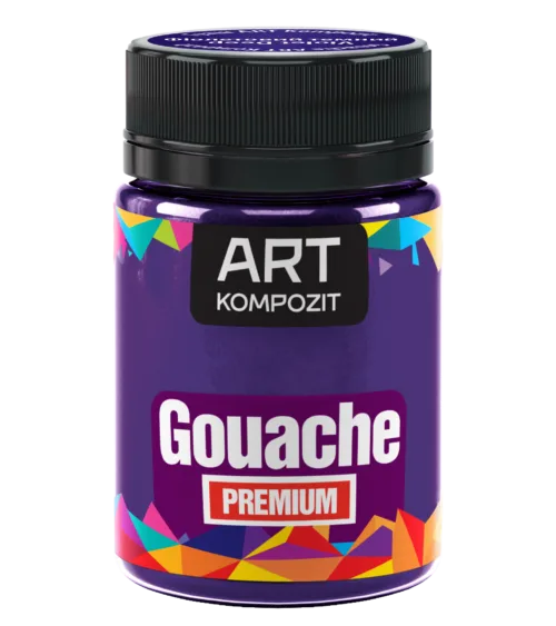 Гуаш художня фіолетовий темний PREMIUM "ART Kompozit" 60 мл