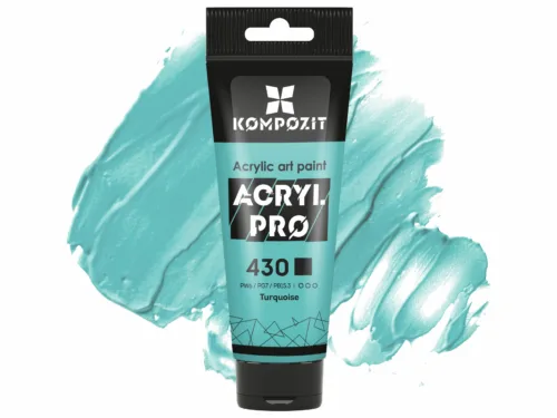 Фарба художня акрилова 430 бірюзовий Acryl PRO ART Kompozit 75 мл