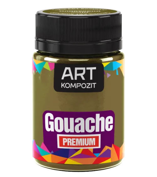 Гуаш художня оливковий колір  PREMIUM "ART Kompozit" 60 мл