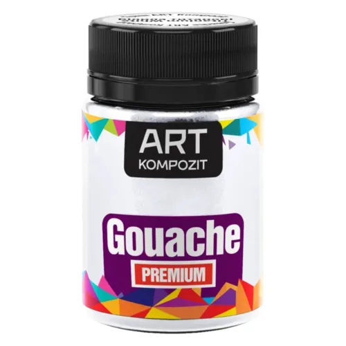 Гуаш художня білила титанові PREMIUM ART Kompozit 60 мл