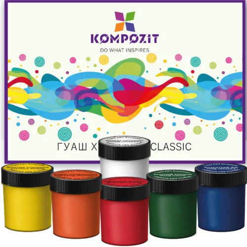 Набір Гуаш художня CLASSIC ART Kompozit 6*20 мл