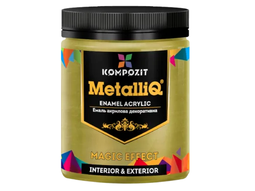 Емаль акрилова декоративна золота 500г METALLIQ®