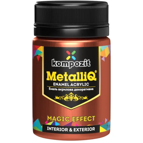 Емаль акрилова декоративна мідна 70г METALLIQ®