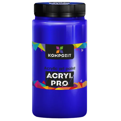 Фарба художня Acryl PRO ART Kompozit 1 л / 378 блакитний ФЦ