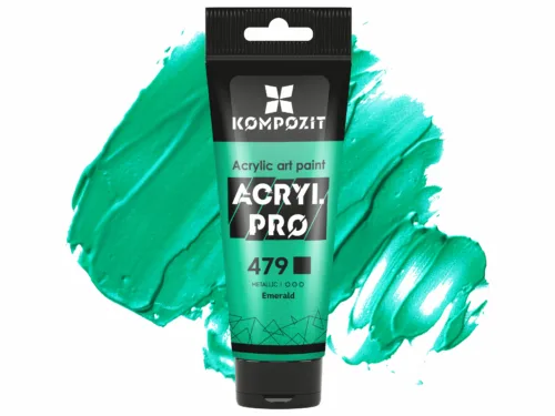 Фарба акрилова ізумрудна 479 "Металік" Acryl PRO ART Kompozit 75 мл