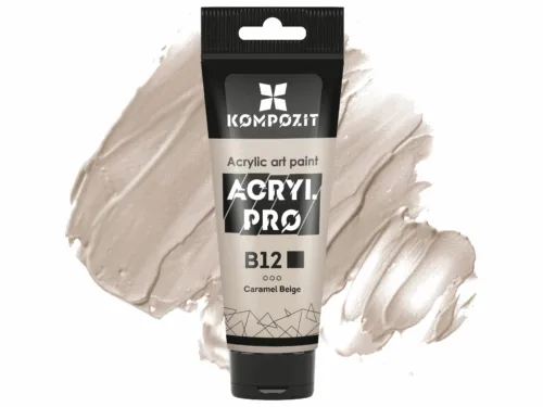 Фарба акрилова В12 карамельний беж Пастель Acryl PRO ART Kompozit 75 мл