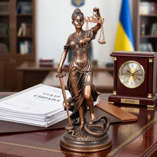 Феміда середня 42 см мідний колір