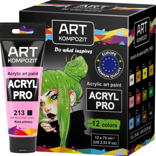 Набір Фарба художня ACRYL PRO ART Kompozit 12*75 мл Професійний